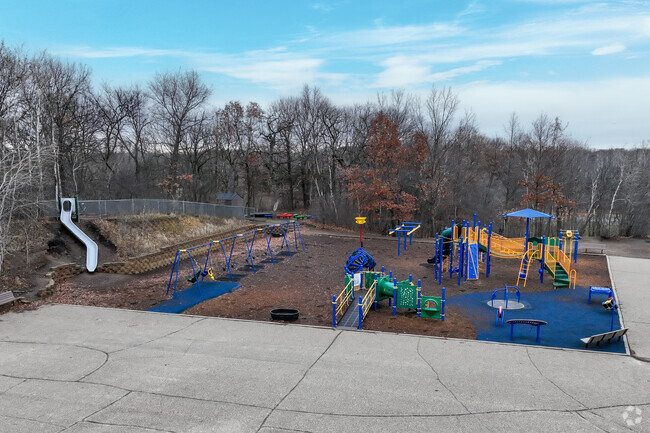 Glacier Hills Elementary has a modern playground.