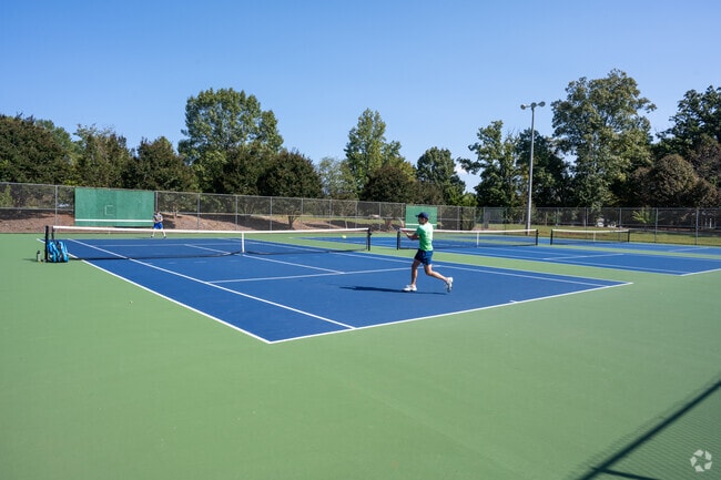 Mt Tabor residents love playing tennis at Leinbach Park.