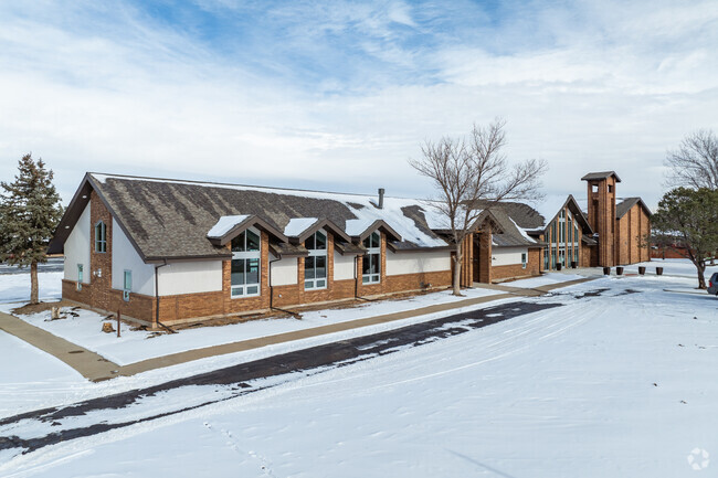 The main building at Brighton Adventist Academy in Brighton, Colorado.