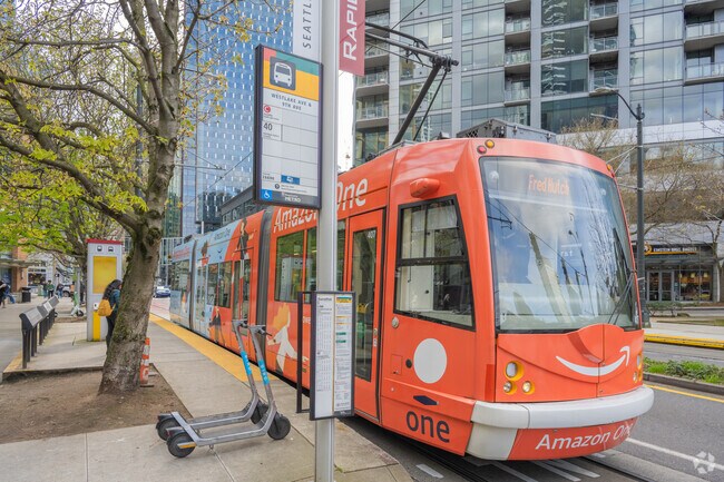 Hop on the Street Car just a short walk from Belltown to travel anywhere in the city.