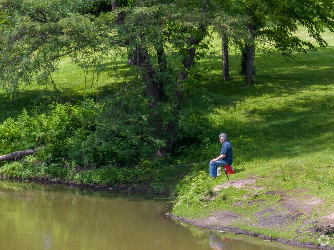 Englewood Park visitors can enjoy a day of fishing at Zajic Lake in Davidson.