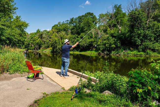 Mt. Prospect residents can fish at the River Trails Nature Preserve on the Des Plaines River.