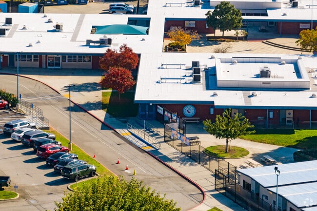 Moreno Elementary offers a sprawling campus when viewed from above.