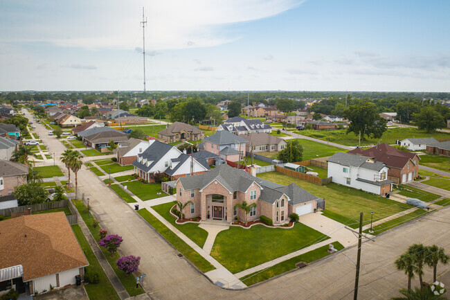 Custom built homes mingle with more traditional styles in Behrman.