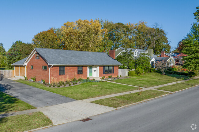 Streets in Glendover are lined with ranch and Cape Cod homes.