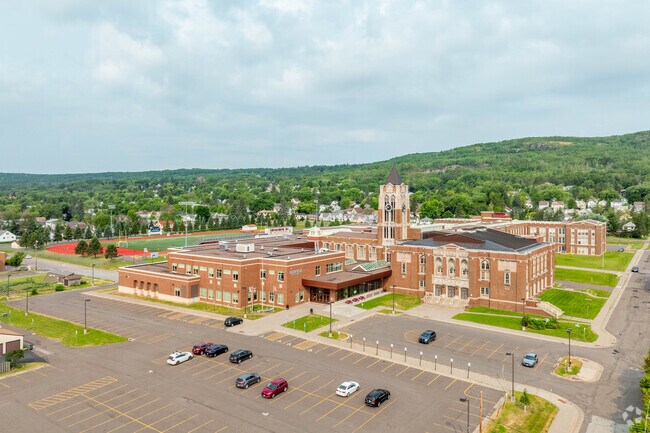 At Denfeld High School, 34% of students are minorities, and 56% are economically disadvantaged.