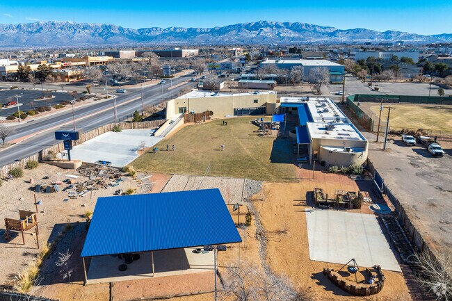 Acton Academy Albuquerque's playground area.