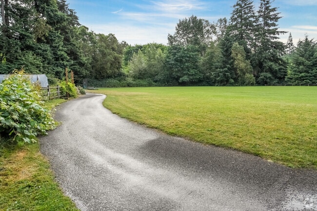 A track field in Emerson Campus in Central Houghton.