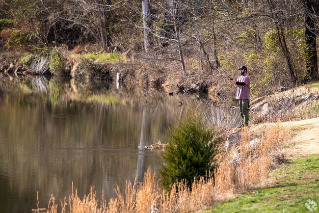 Twelvepole Creek, which runs through Buffalo Creek, gives locals opportunities to fish from shore.
