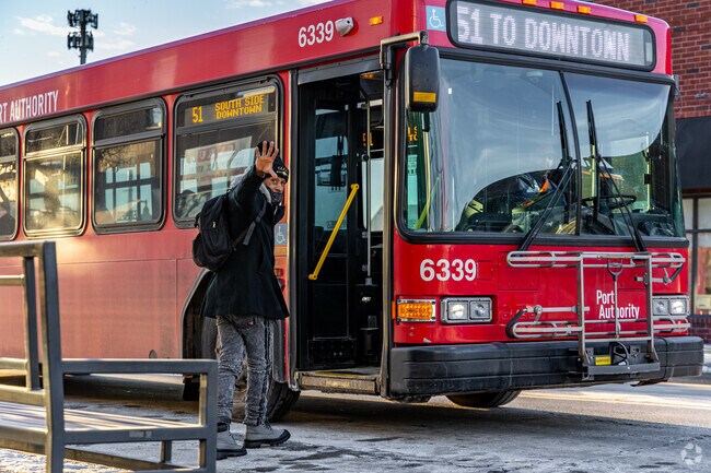 Catch the 51 on Brownsville Road in Brentwood.