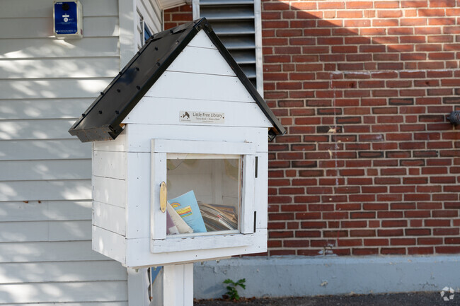 Swap a book at Ella P. Burr School.