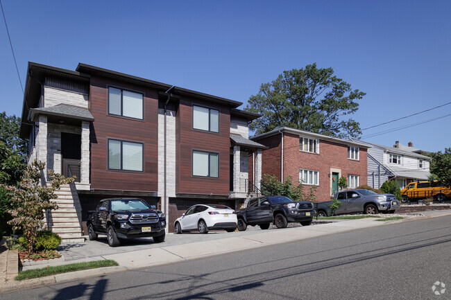 Houses in Palisades Park, NJ vary from modern, attached duplexes to older single family homes.