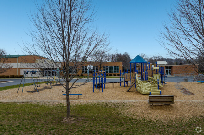 Playgrounds buzz with laughter at Southdale Elementary School.
