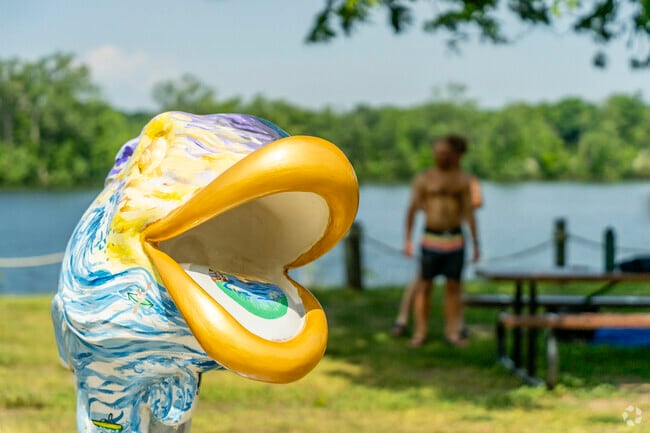 Horizon Park in Belleville showcases art from the community fish project.