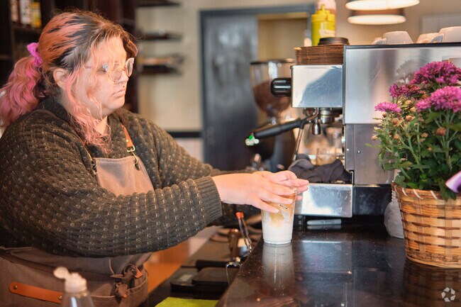 Godshot Coffee Shop is the go to place near Meadows At Morris Farm.