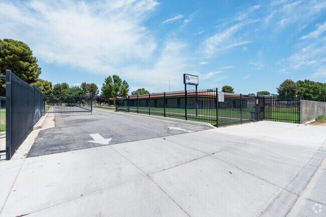 Desert Winds Continuation High School has a gated entrance.