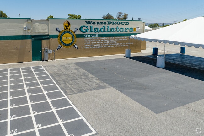 Giano Intermediate School in West Covina, Ca - showing their school pride.