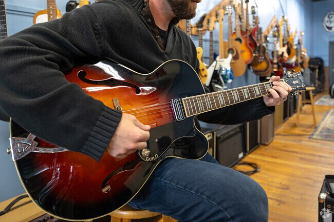 Alton Music Center in Alton doesn't just sell instruments but also plays them for you.