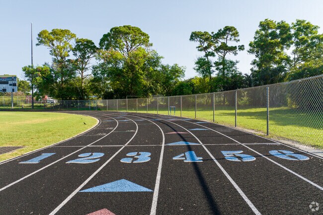 Boca Pointe students can enjoy using the track at Spanish River High.