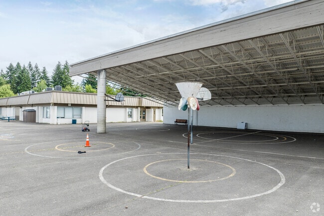 The Covered Play Area at Stafford Primary School.