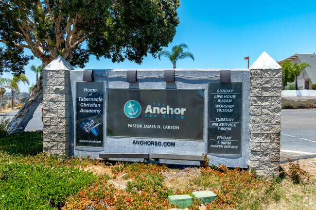 A look at the main signage to Tabernacle Christian Academy.