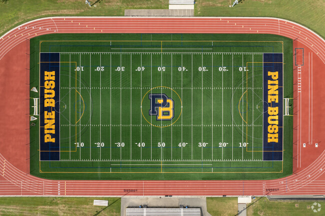The Pine Bush High School football field and track loop are home to the Bushmen.