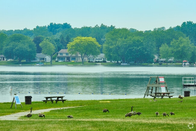 Independence Lake also has a public fishing pier, paddle boating area, and a public boat launch.
