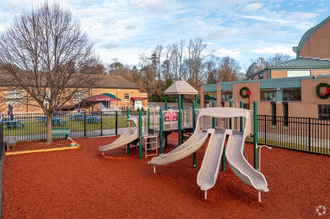 Kids will love the playground area at Holy Angels.