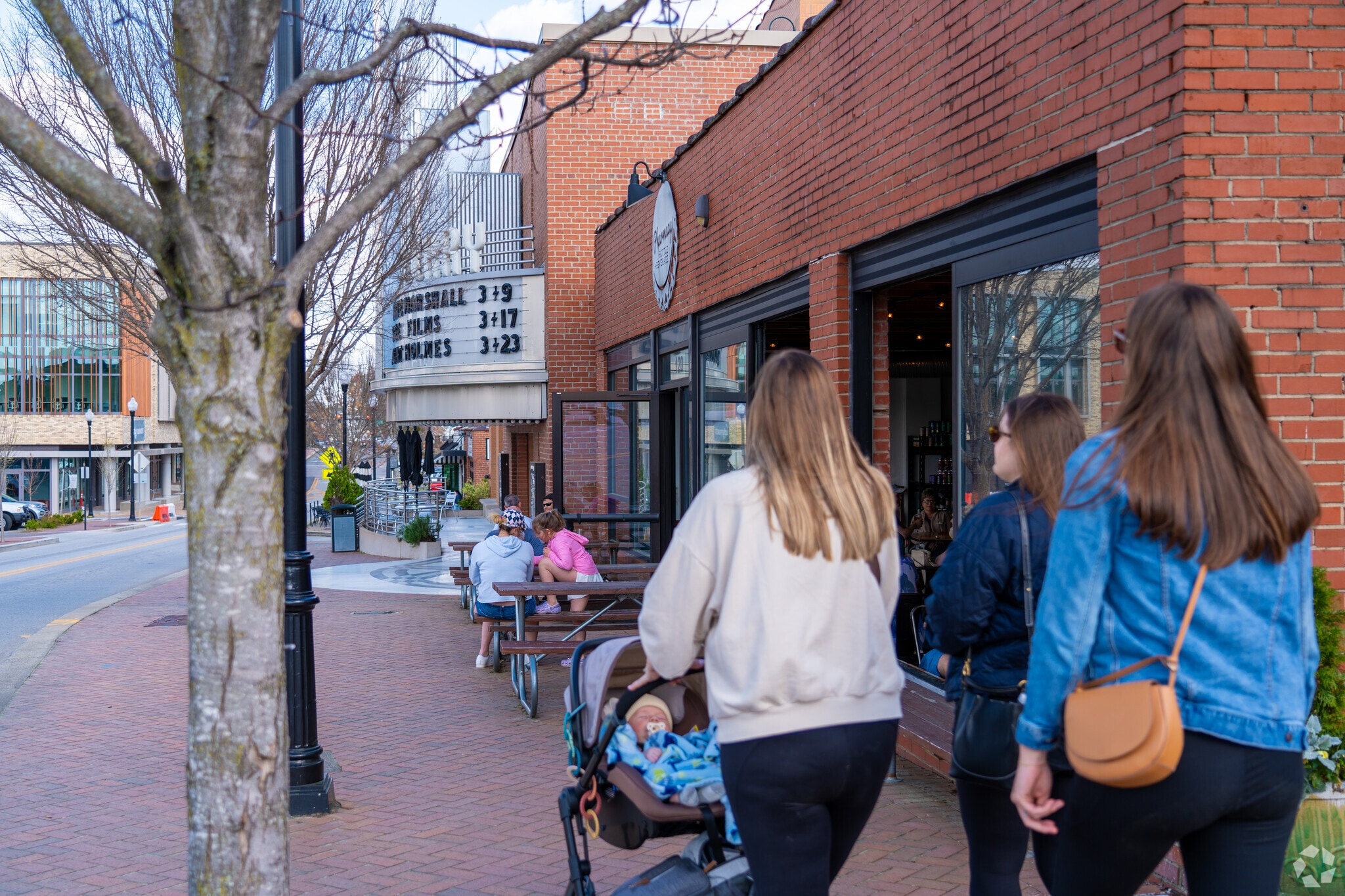 West Cary residents of all ages enjoy the walkability of Downtown Cary.