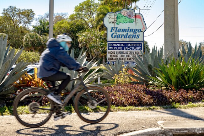 Biking is popular in the Flamingo Gardens neighborhood of Cooper City, FL.