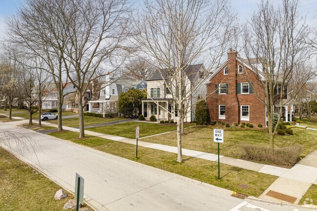 Kenilworth features lots of yard space and tree lined streets