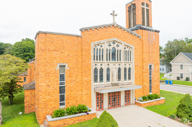 St. Joseph School presides within the St. Joseph catholic cathetral in Norwich, CT.
