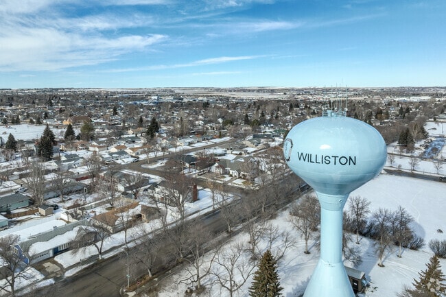 Williston's population has nearly doubled from 2010 to 2020.