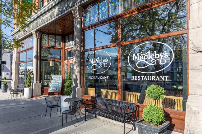 While in Springville, enjoy classic American cuisine at Magleby's Restaurant.