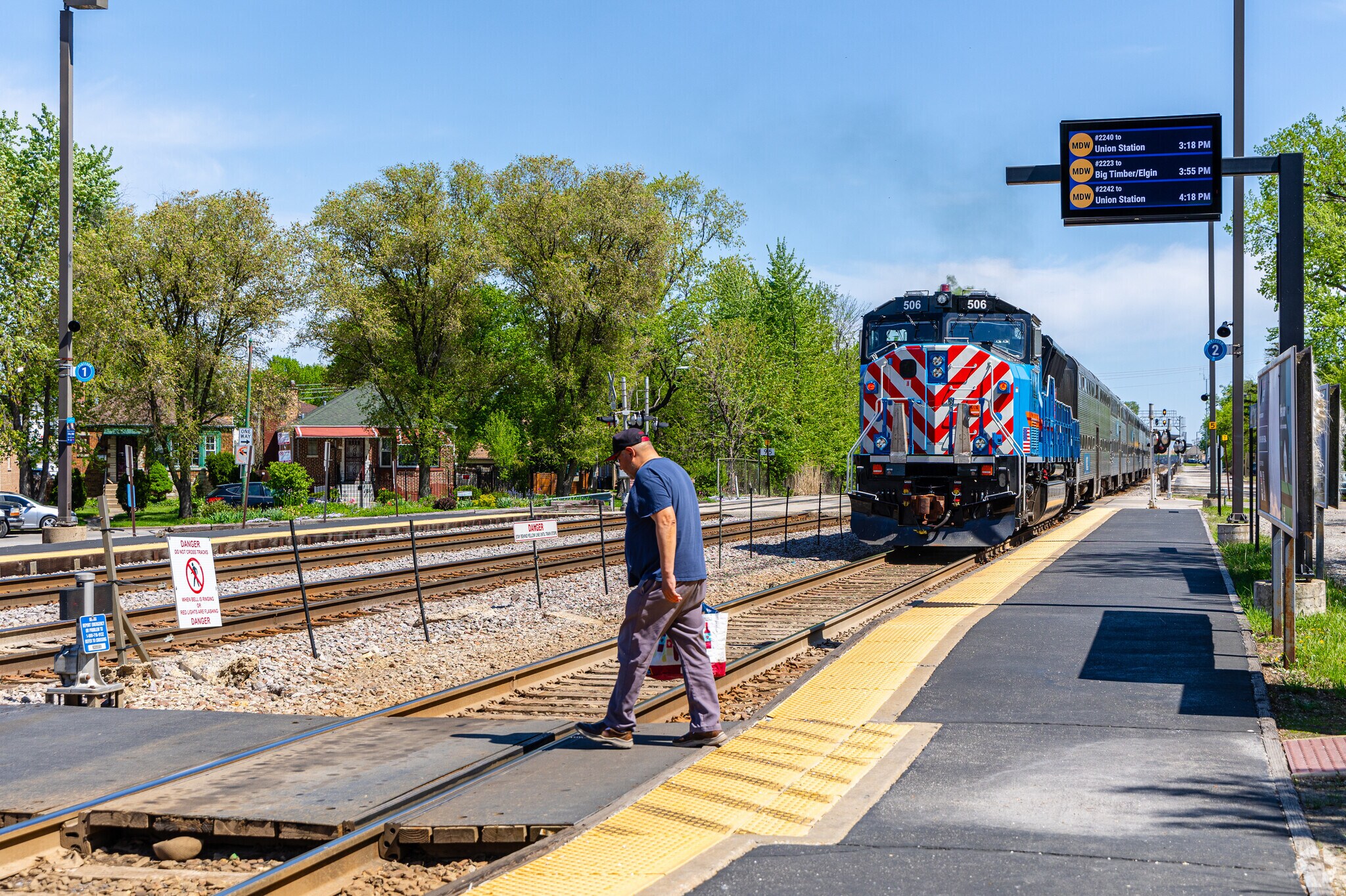 Commuters can access the Montclare Metra station.