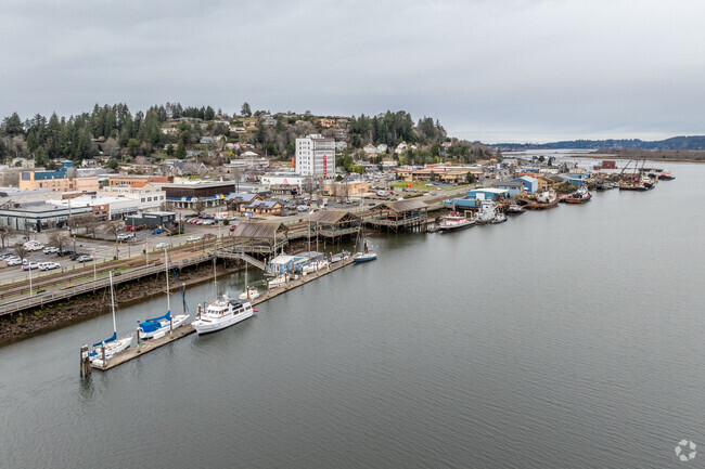 Downtown Coos Bay is easily accessible by car, train or boat.
