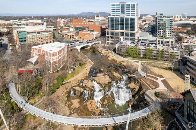 Downtown Greenville is just over 25 miles from Central, South Carolina.