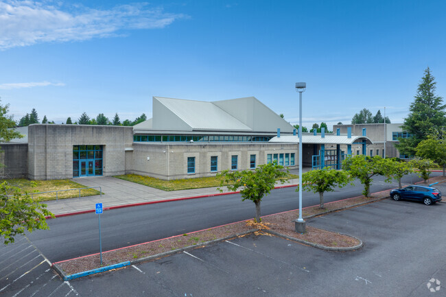 Walt Morey Middle on SW Lucas Ave in Troutdale serves approximately 600 students.