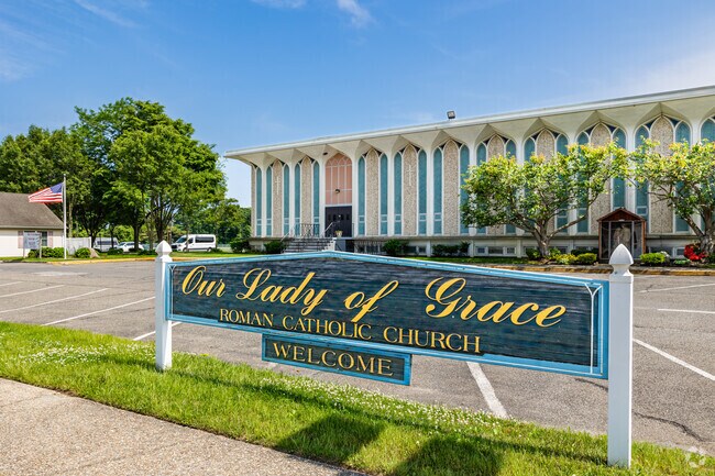 Our Lady of Grace is a landmark church in West Babylon.