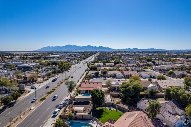 Palm Valley is located near the picturesque Estrella Mountains.