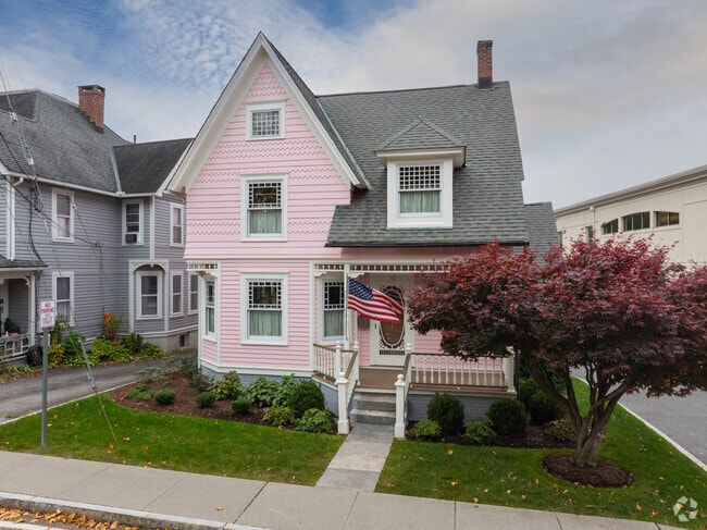 Downtown properties offer walkable access to shops and restaurants.