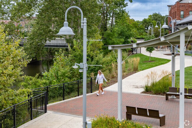 The Wildcat Walk of Excellence is a serene place in Downtown Kokomo.
