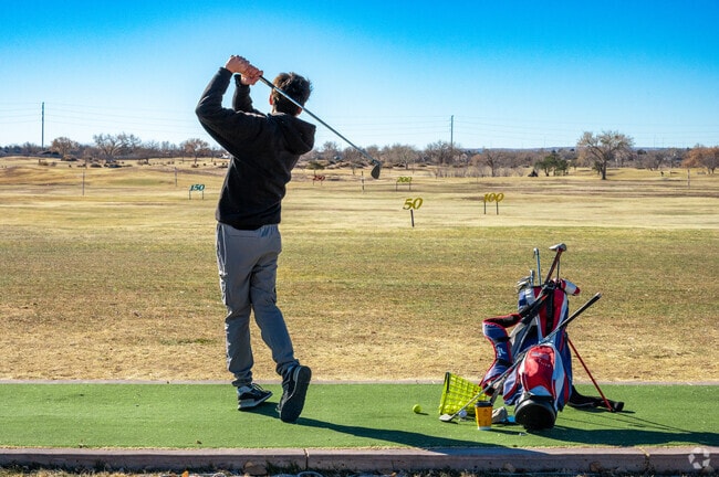 Spend a day practicing on the driving range at Ladera Golf Course.