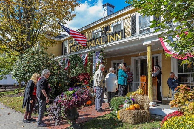 The Colonial Inn is a town favorite with interior and patio seating.