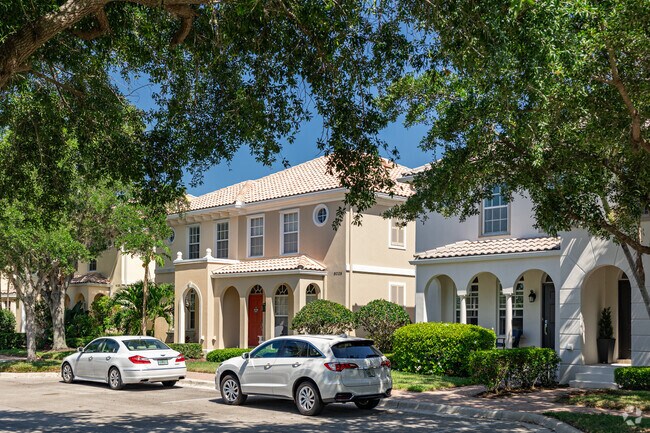 Island Walk is known for its rows of townhomes, offering a more urban style of living.