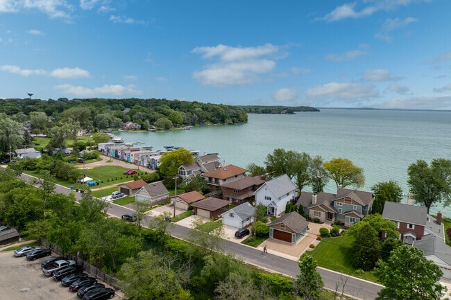 Lake Mendota with the Shorecrest neighborhood of Madison in the Distance.
