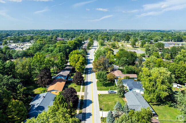 Maple Wood features a number of ranch style homes with sizeable yards for families.
