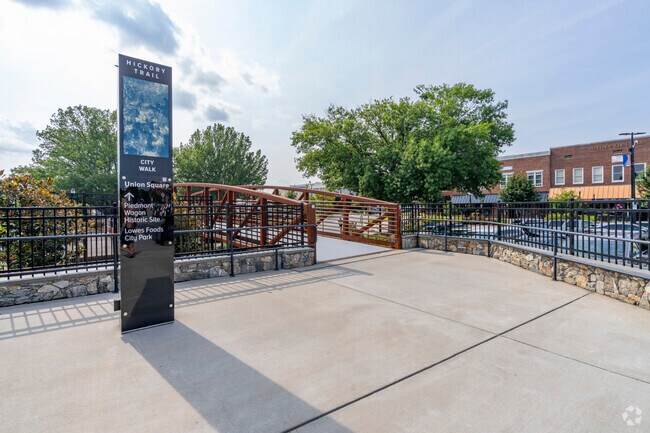 The City Walk trail is accessible nearby for West Hickory-Westmont and travels through downtown.