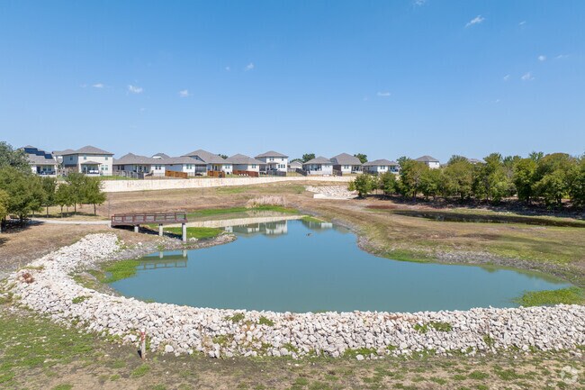 In Liberty Hill, a fishing pond is among the many parks available.