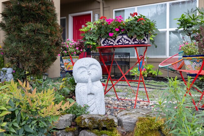 Compact and well-tended front yards are a common sight in Bridgeton.